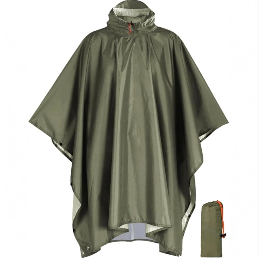 Hooded Rain Poncho